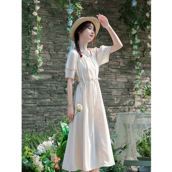 Váy liền dáng chữ A phong cách ngọt ngào thiết kế độc đáo,...