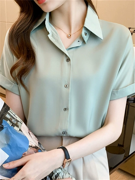 Áo sơ mi nữ thời trang ngắn tay