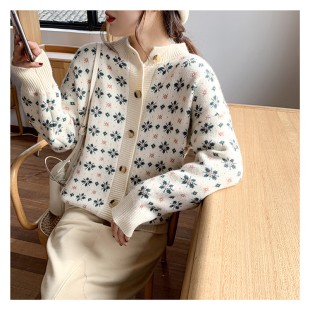 Áo khoác len cardigan nữ dệt kim