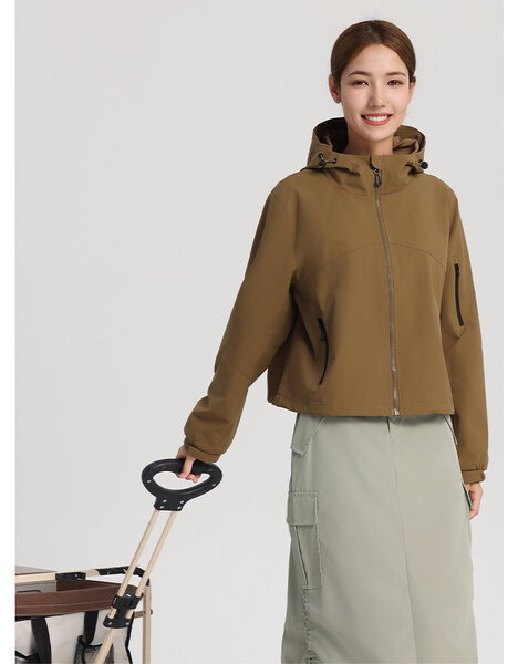 Áo khoác gió ngắn một lớp chống gió và chống thấm nước cho...