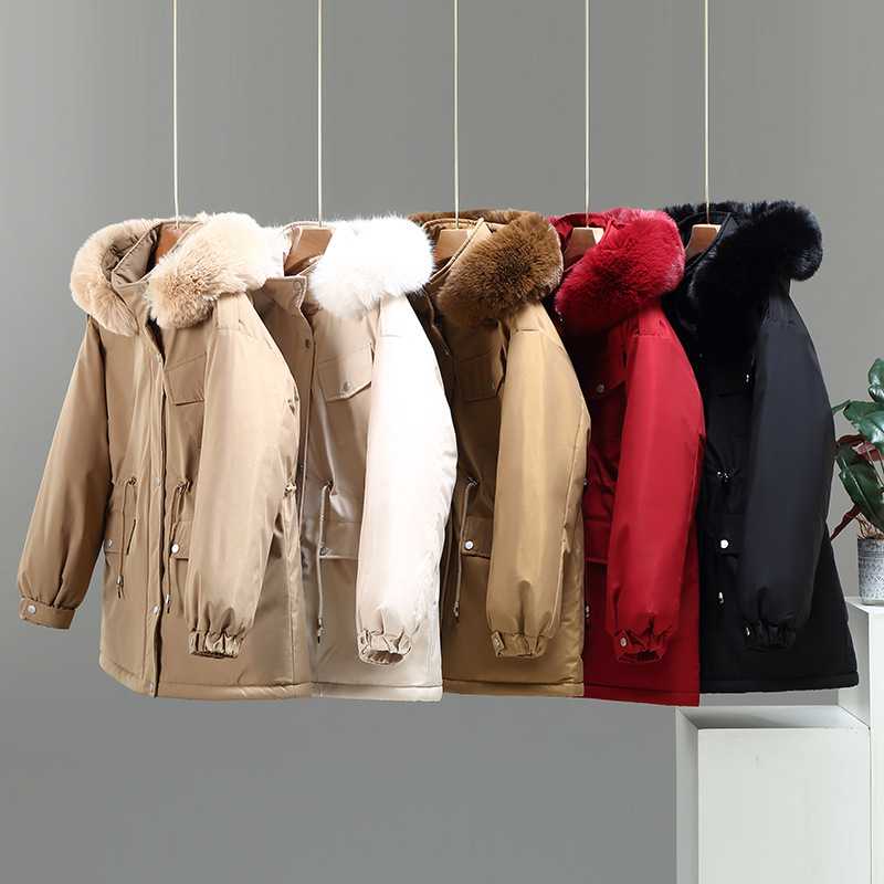 Áo khoác parka ngắn nữ mùa đông phong cách Hàn Quốc