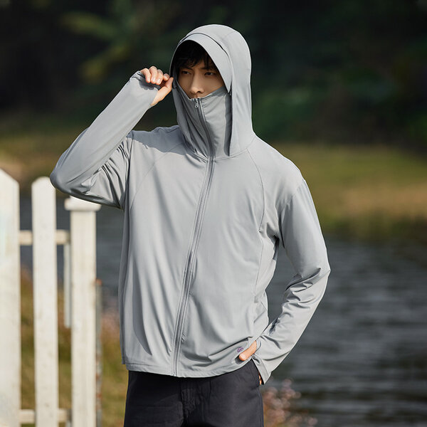 Áo khoác chống nắng lụa băng UPF50+ nam nữ