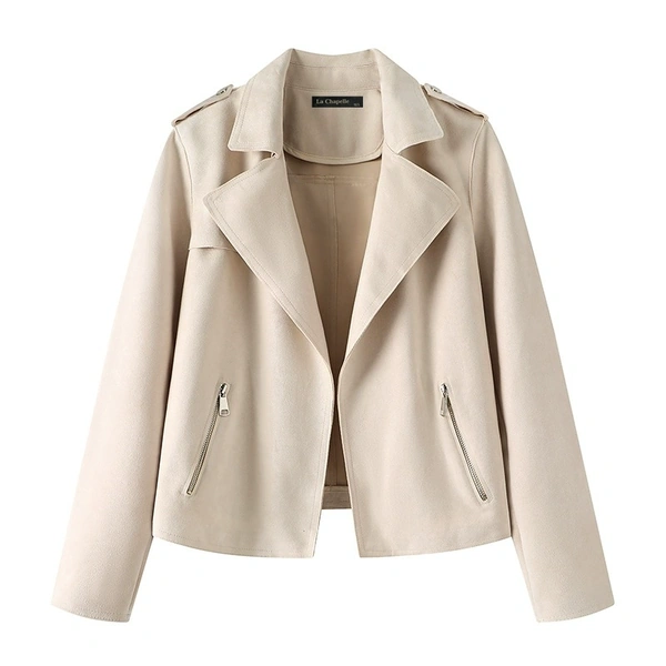 Áo khoác da lộn ngắn nữ La Chapelle