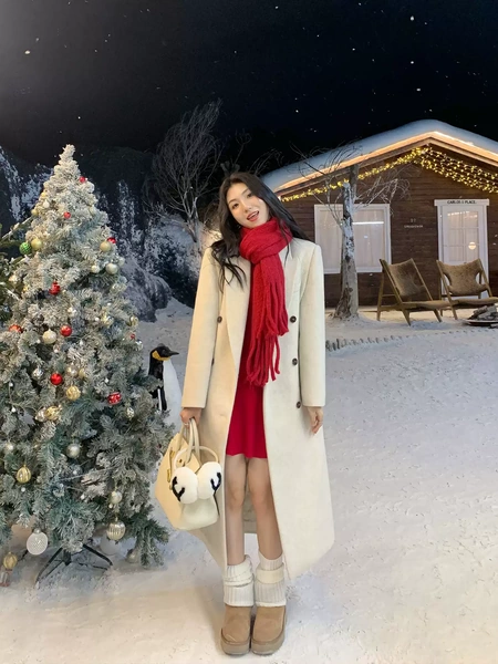 Áo khoác dạ nữ, dáng trung dài, thiết kế ấm áp có lót bông,...