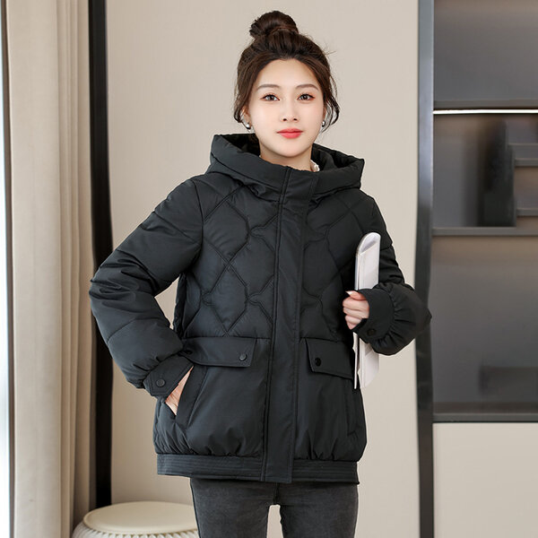 Áo khoác phao nữ dáng rộng mùa Đông