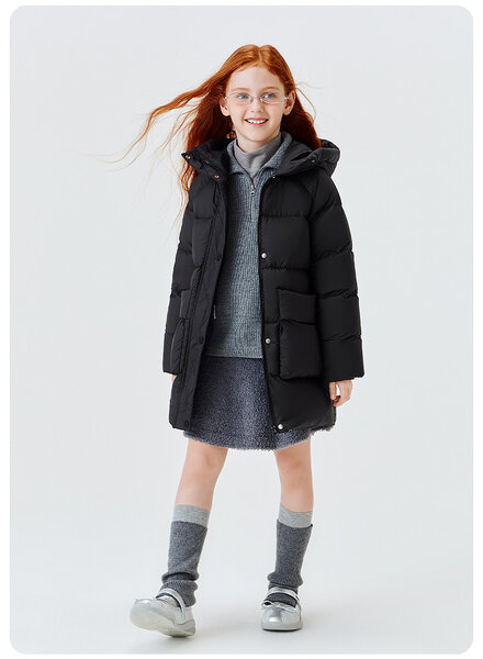 Áo khoác phao lông vũ trẻ em mùa đông, dày dặn, giữ ấm tốt