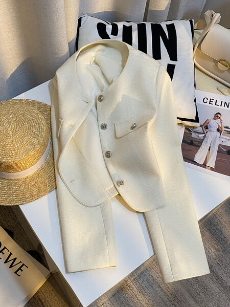 Áo khoác dạ tweed nữ