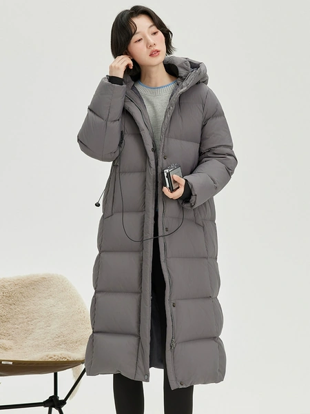 Áo khoác phao lông vũ nữ dáng dài