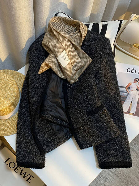 Áo khoác dạ tweed nữ phong cách tiểu thư sang chảnh, thiết kế...