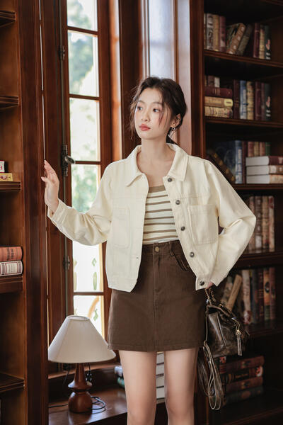 Áo khoác denim nữ dáng ngắn