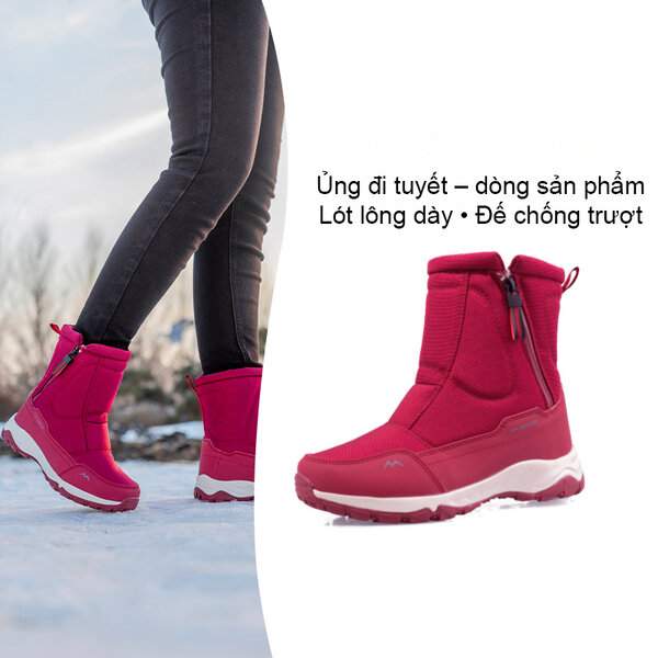Giày đi tuyết nam nữ mùa đông chống nước, chống trượt, lót...