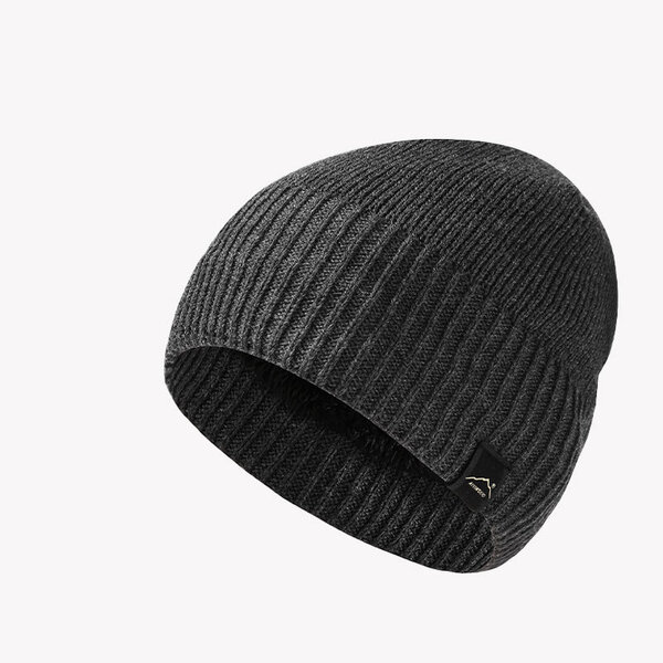 Mũ len trùm đầu giữ ấm, lót lông dày, phù hợp cho mùa thu đông