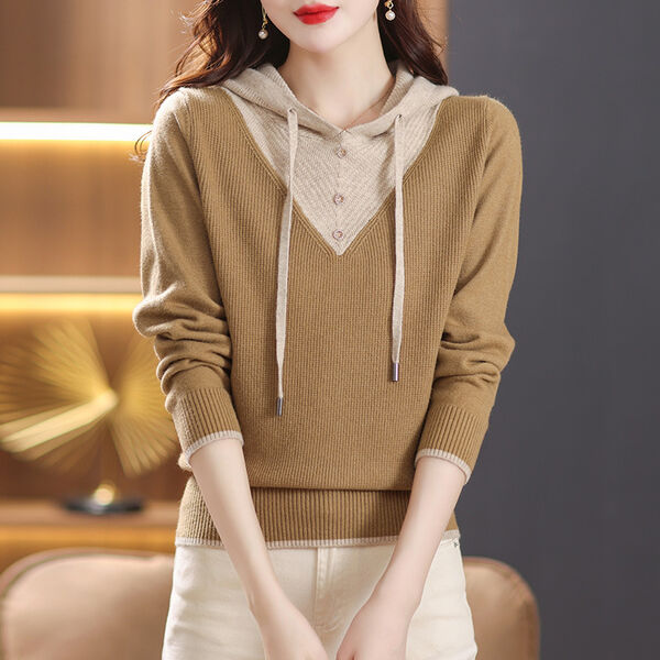 Áo len nữ có mũ