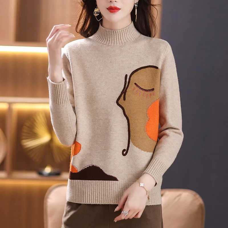 Áo len cổ lọ nữ thu đông