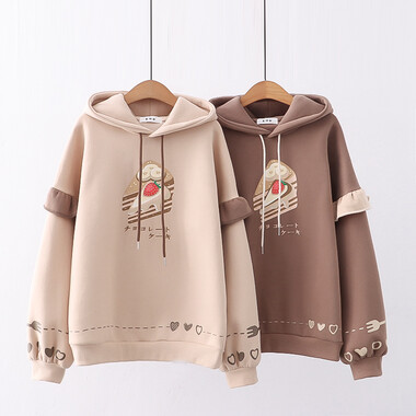 Áo hoodie nữ hình chiếc bánh kem