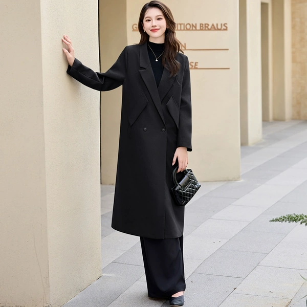 Áo khoác dáng trench coat nữ kiểu vest, thiết kế cao cấp, tôn...
