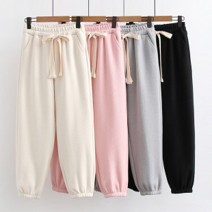 Quần nữ thu đông dây rút