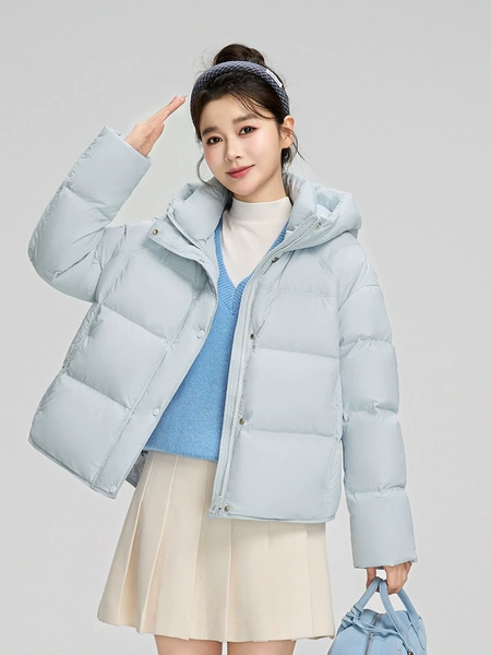 Áo khoác phao lông vũ ngắn phong cách Hàn Quốc thời trang trẻ...