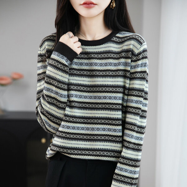 Áo len nữ thu thời trang, sang trọng, phong cách thanh lịch