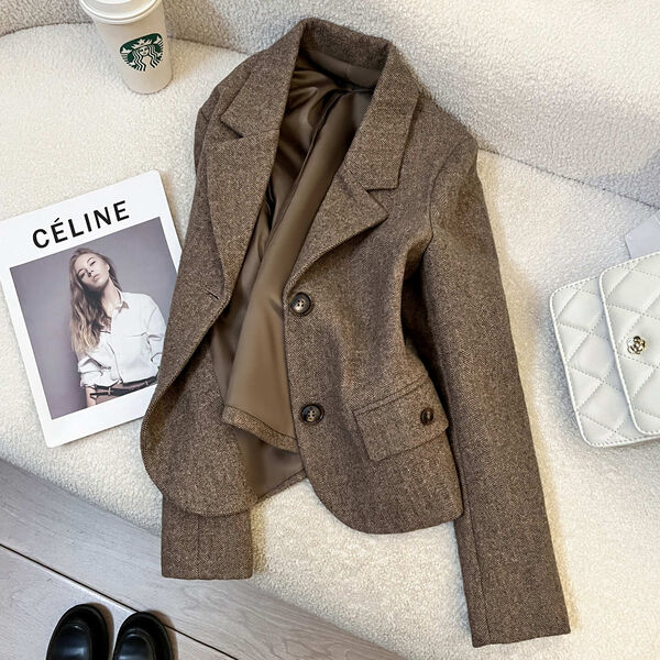 Áo khoác blazer nữ dày dặn mùa thu đông