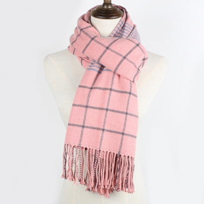 Khăn choàng cổ nữ sọc ca rô thu đông