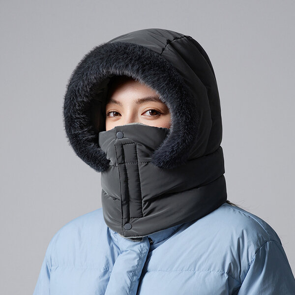 Mũ trùm đầu liền cổ và khẩu trang bảo vệ tai phù hợp cho...