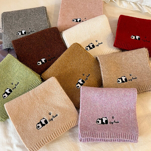 Khăn choàng cổ dệt kim mùa thu đông cho nữ