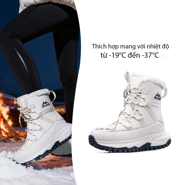 Giày đi tuyết nam nữ chống nước, chống trượt, lót bông dày...