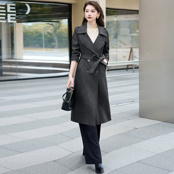 Áo khoác trench coat dáng dài nữ, phong cách cao cấp, khí chất...