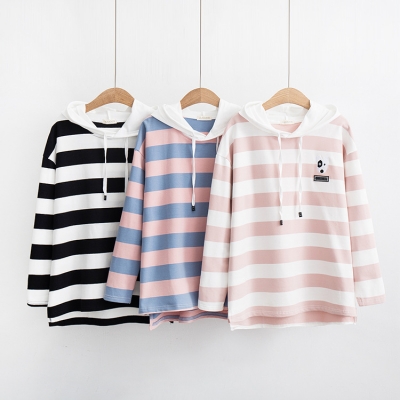 Áo hoodie sọc ngang