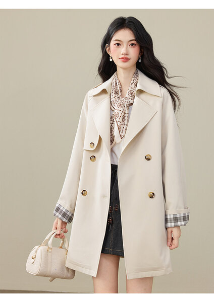 Áo khoác măng tô nữ dáng lỡ