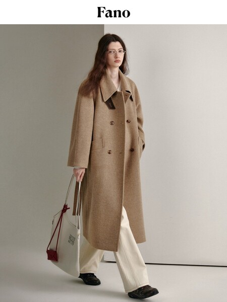 Áo khoác dạ măng tô nữ