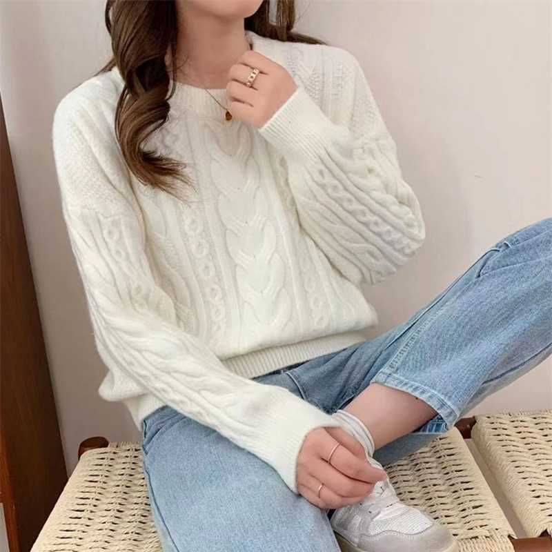 Áo len nữ họa tiết xoắn