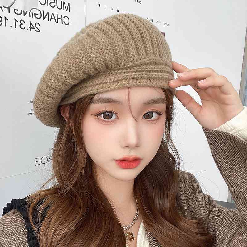 Mũ len nữ dệt kim