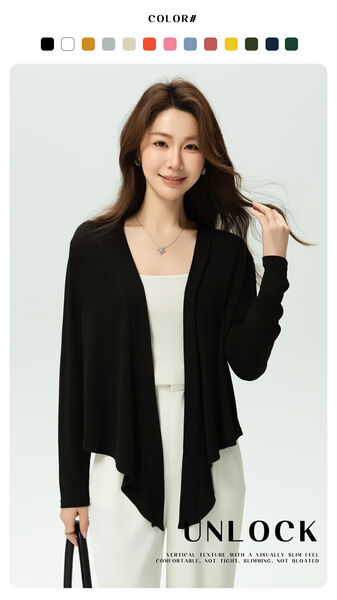 Áo len cardigan mỏng bằng lụa cho nữ