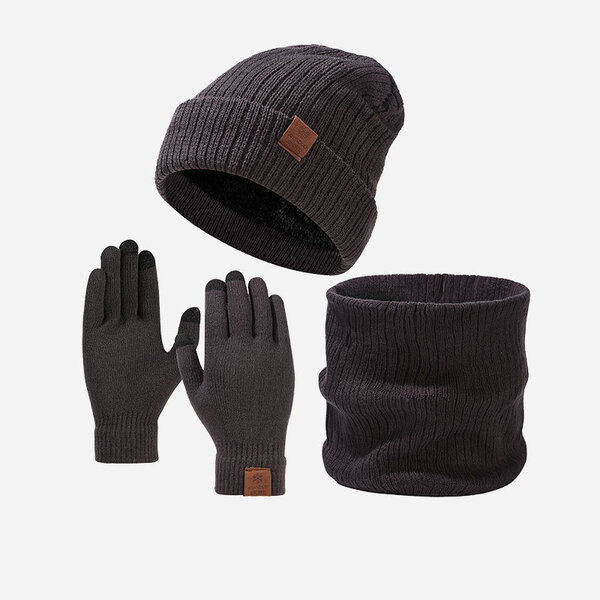 Bộ 3 món giữ ấm mùa thu đông nam nữ - gồm mũ, khăn quàng cổ...