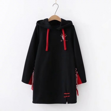 Áo hoodie dáng dài