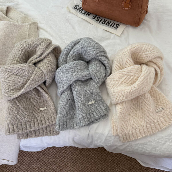 Khăn choàng cao cấp làm từ sợi lông alpaca dành cho nữ – kiểu...