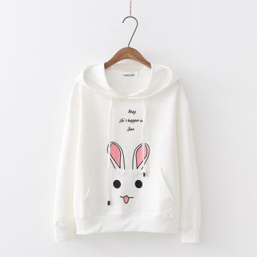 Áo hoodie hình chú thỏ