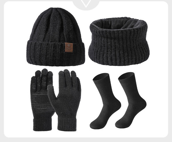 Bộ đồ giữ ấm ngoài trời dày dặn gồm mũ có che tai chống...