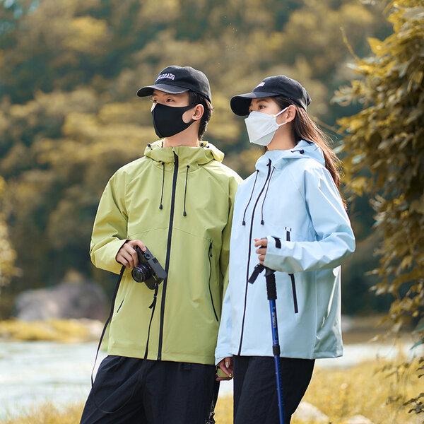 Áo khoác ba lớp rộng rãi, leo núi ngoài trời cho nam và nữ