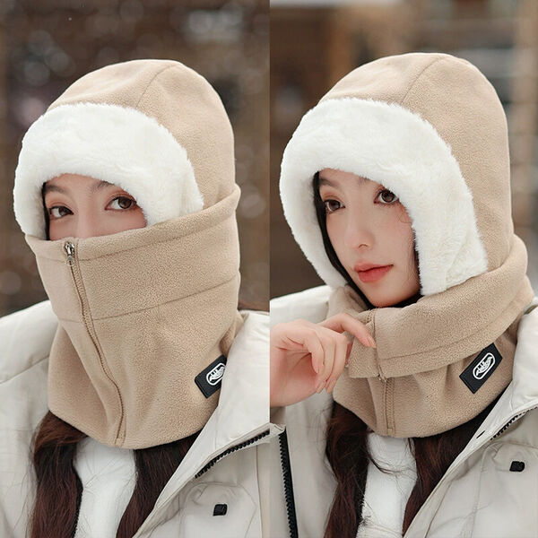 Mũ chống gió giữ ấm mùa đông che mặt bảo vệ tai dày dặn
