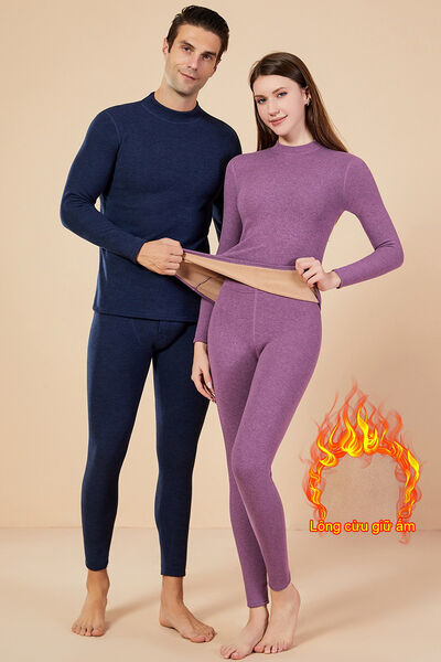 Quần áo giữ nhiệt nam và nữ lót lông