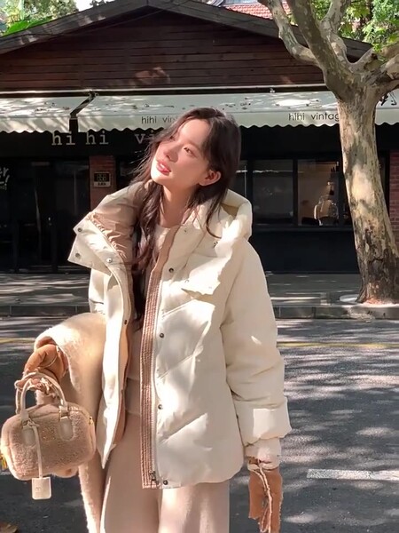 Áo khoác phao ngắn cho nữ