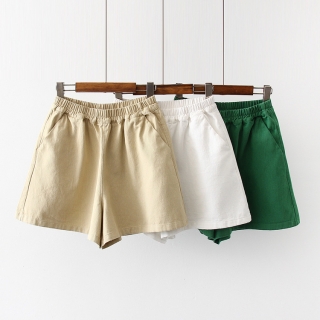 Quần Sooc kaki một màu đơn giản