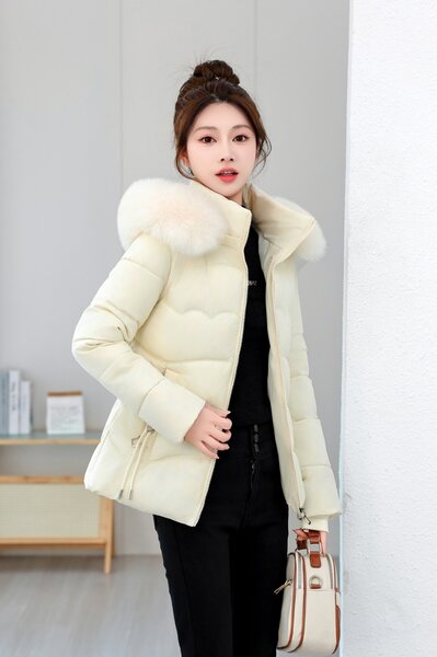 Áo khoác phao nữ ngắn giữ ấm mùa đông