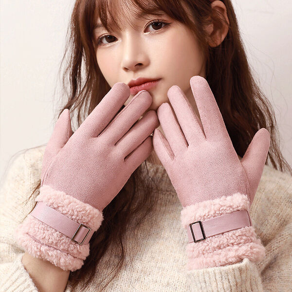 Găng tay nữ mùa đông, lót lông dày giữ ấm
