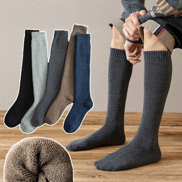 Tất dài nam thu đông dày dặn giữ ấm, có lót nhung