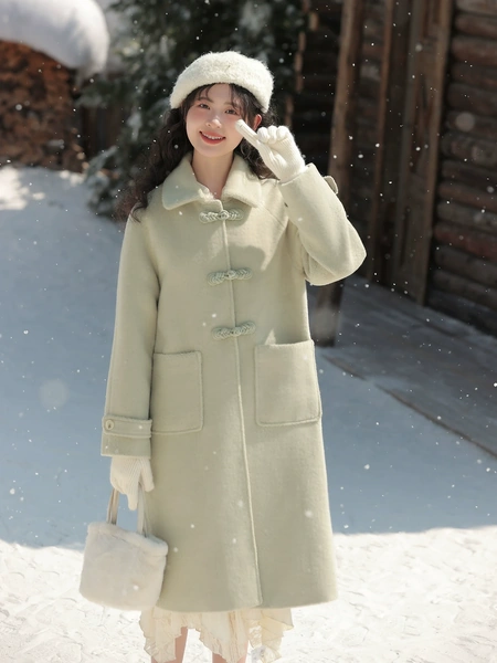 Áo khoác dạ nữ giữ ấm, phong cách retro, phù hợp dáng người...