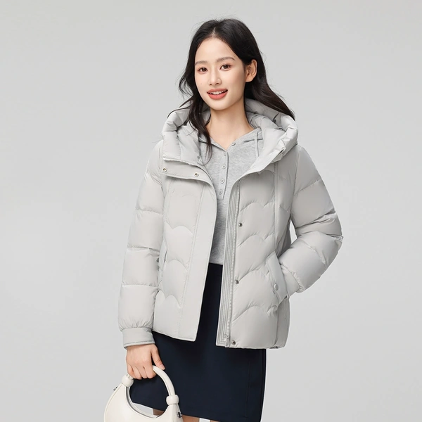 Áo khoác phao lông vũ cổ đứng, giữ ấm mùa Đông,dễ phối...